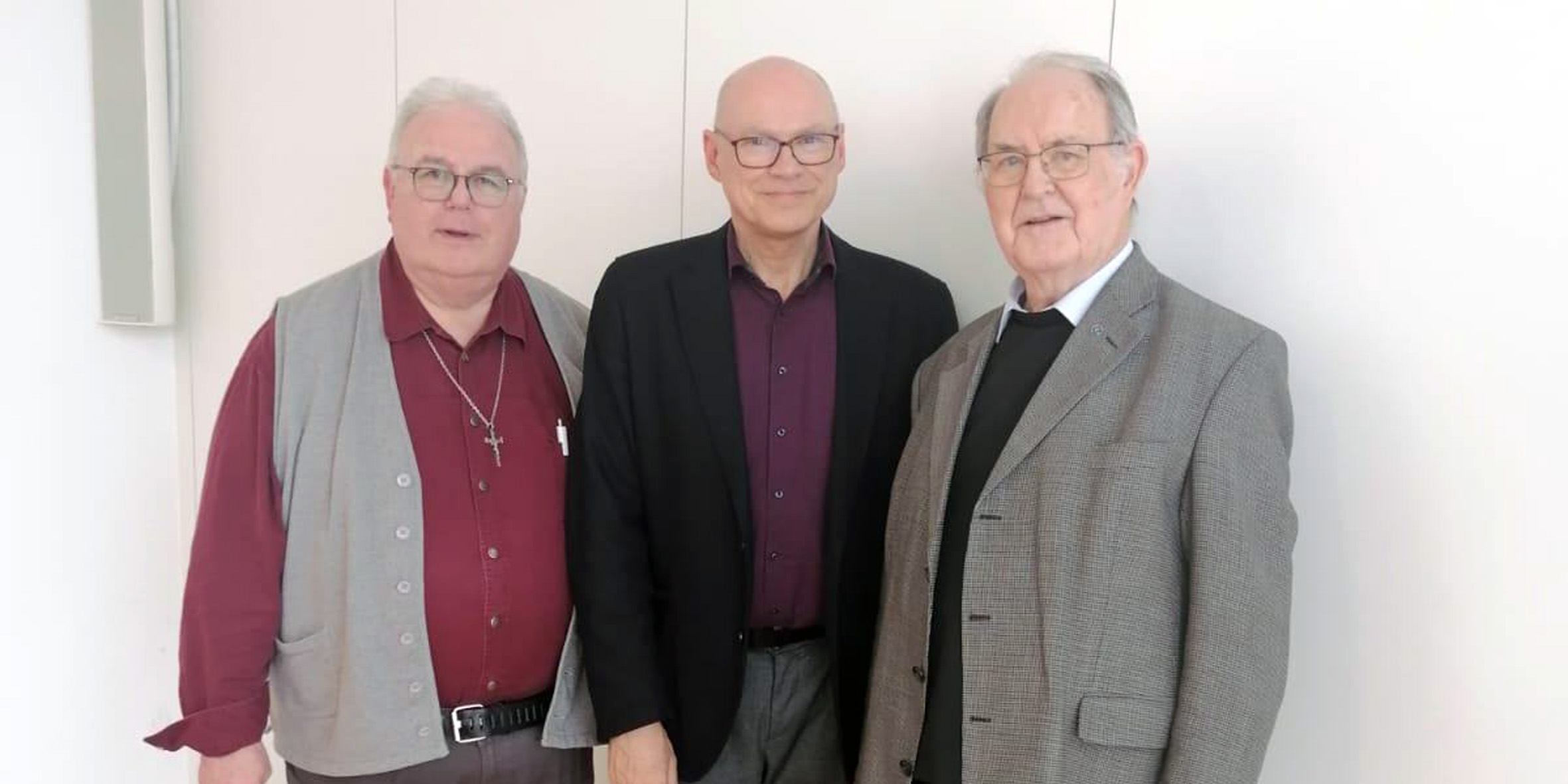 Da sinistra: P. Wilhelm von Rüden MSF, P. Michael Baumbach MSF e P. Egon Färber MSF